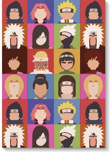 Naruto Anime Wall Art Multicolour 40x60cm