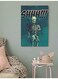 Skeleton Wall Art Multicolour 40x60cm