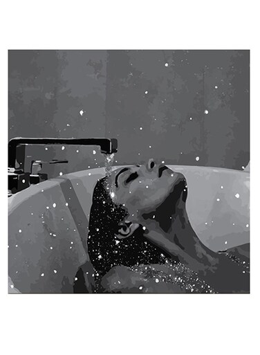 Woman Themed Wall Art Black/White 30x30cm