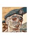 King Hussein Of Jordan MDF Wall Art Multicolour 30x30centimeter