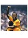 Pele Themed Decorative Wall Art Yellow/Black/Grey 30x30cm