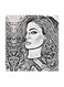 Haifa Wehbe MDF Wall Art Multicolour 30x30cm
