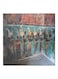 Abstract Pharaohs Themed Decorative Wall Art Canvas Painting With Frame Blue/Brown/White 50x50cm