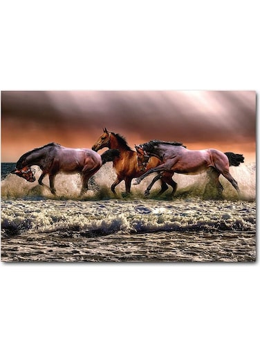 Horses Wall Art Multicolour 40x60cm