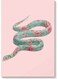 Snake Wall Art Multicolour 40x60cm