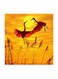 Flamingo MDF Wall Art Multicolour 30x30centimeter