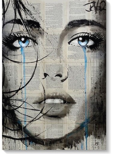 Woman Wall Art Multicolour 40x60cm