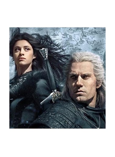 The Witcher MDF Wall Art Multicolour 30x30centimeter