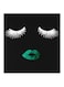 Modern MDF Wall Art Black/Green/White