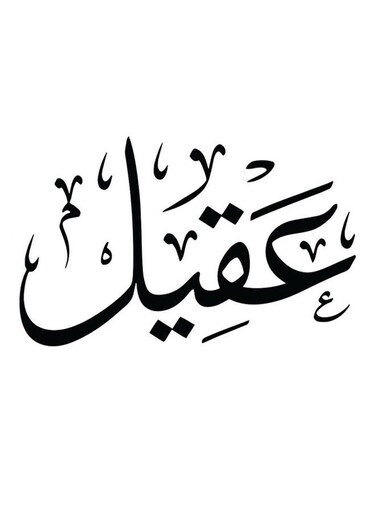Aqeel Wall Art White/Black 30x30cm