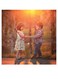 Children's Themed Wall Art Orange/Blue/Black 30x30cm