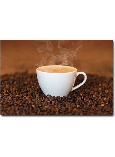 Coffee Printed Wall Art Multicolour 40x60cm