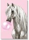 Cool Horse Wall Art Multicolour 40x60cm