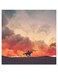 Knight Themed Printed MDF Wall Art Orange/Grey/Black 30x30cm