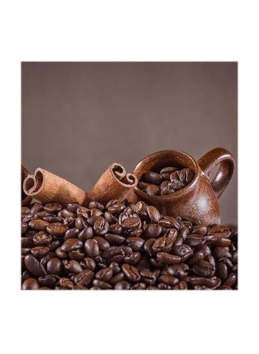 Coffee MDF Wall Art Multicolour 30x30cm