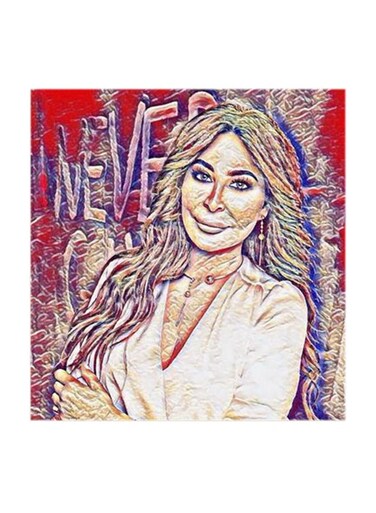 Elissa MDF Wall Art Multicolour 30x30cm