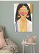 Woman Wall Art Multicolour 40x60cm