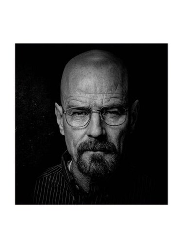 Heisenberg Breaking Bad MDF Wall Art Multicolour 30x30centimeter