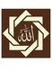 Islamic Pattern Allah Printed Decorative Wall Art Brown/White 30x30cm