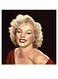 Marilyn Monroe Printed Wall Art Black/Beige/Red 30x30cm