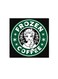 Frozen Coffee Wall Art Painting Black/White/Green 30 x 30cm