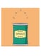 Spinach Themed Wall Art Beige/Green/Yellow 30x30cm
