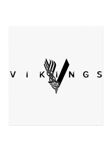 Vikings MDF Wall Art Multicolour 30x30cm