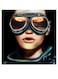 Printed MDF Wall Art Black/Green/Beige 30x30cm