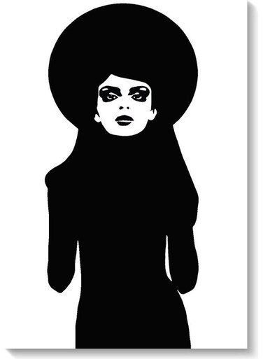 Woman Wall Art Multicolour 40x60cm