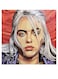 Billie Eilish Printed Wall Art Pink/Purple/Beige 30x30cm