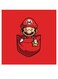 Super Mario Printed Wall Art Red/Yellow/Black 30x30cm