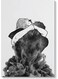 Hug Printed Wall Art White/Black 40x60cm