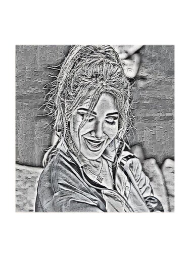 Nancy Ajram MDF Wall Art Multicolour 30x30cm