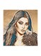 Haifa Wehbe MDF Wall Art Multicolour 30x30cm