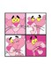 The Pink Panther MDF Wall Art Multicolour 30x30cm
