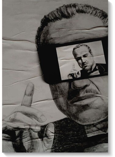 The Godfather Wall Art Multicolour 40x60cm