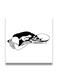 Decorative MDF Wall Art Painting Black/White 30 x 30cm