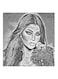 Haifa Wehbe MDF Wall Art Grey/Black