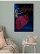 Woman Calligraphy Wall Art Multicolour 40x60cm