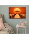 Plane With Sunset Printed Wall Art Multicolour 40x60cm