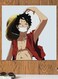 Luffy Themed Printed MDF Wall Art Beige/Grey/Red 30x30cm