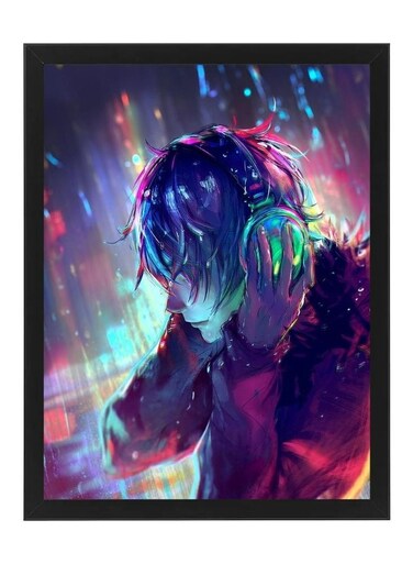 Digital Wall Art Poster Frame Lost In Music 21X30 cm