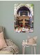Old Syrian House Themed Wall Art Painting Multicolour 40x60cm