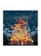 Camp Fire Mdf Wall Art Multicolour 30x30cm