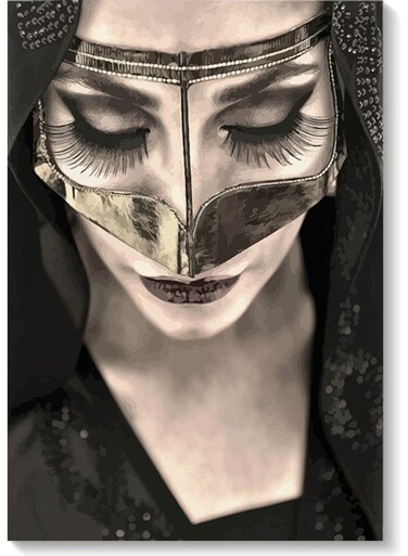 Woman Wall Art Multicolour 40x60cm