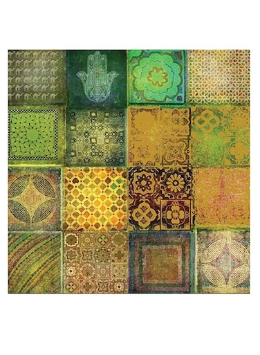 Patchwork Wall Art Multicolour 30x30cm