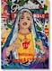 Girl Pop Art Wall Art multicolour 40x60cm
