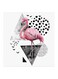 Flamingo MDF Wall Art Pink/White/Black