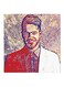 Wooden Adham Nabulsi Wall Art Red/White/Brown 30x30centimeter