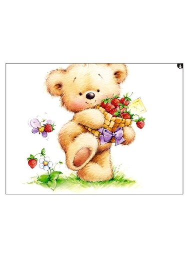 Printed Decorative Wall Art Plate Multicolour 20cm